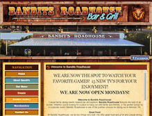 Tablet Screenshot of bandits-roadhouse.com